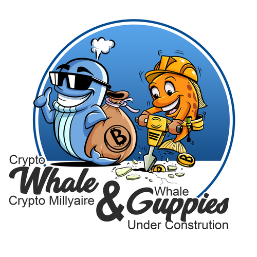 Whale design with the title 'logo design'