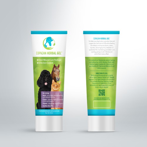 Herbal label with the title 'Copazan'