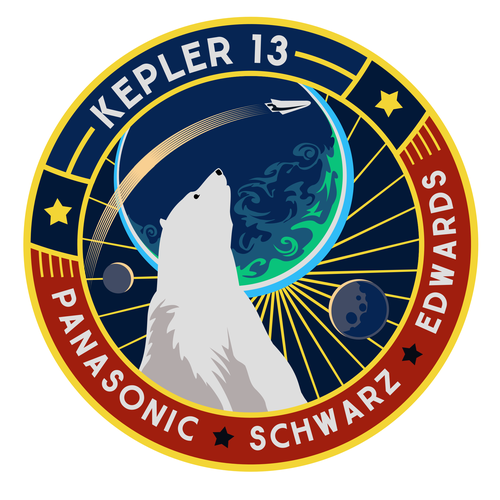 Badge artwork with the title 'Kepler 13'