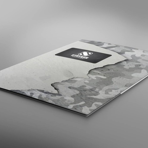 Folder design with the title 'Business Card and Folder Design'