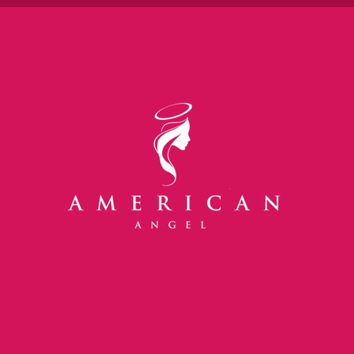 Pen tool logo with the title 'minimal yet Elegant design For American Angel'
