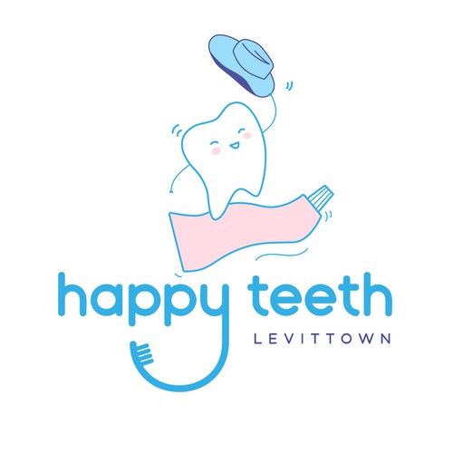 Dental artwork with the title 'Illustration for children dental clinic'