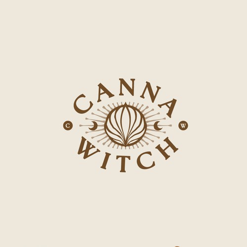 Cycle design with the title 'Logo for Canna Witch'