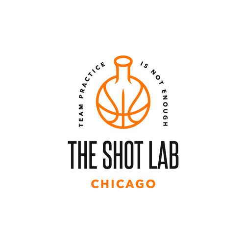 Chemistry design with the title 'The Shot Lab'