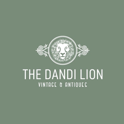 Lion brand with the title 'Logo for Vintage and Antique seller'