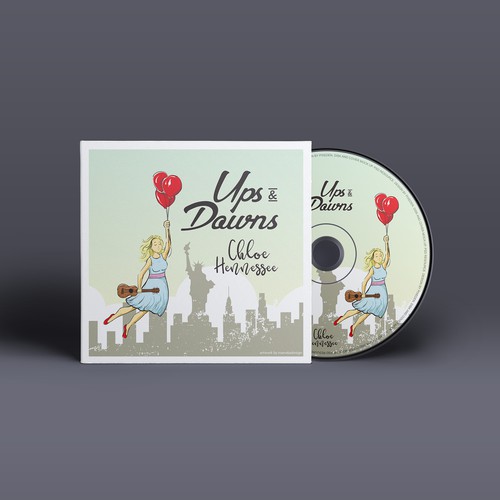 CD cover design with the title 'Cover Album Illustration'