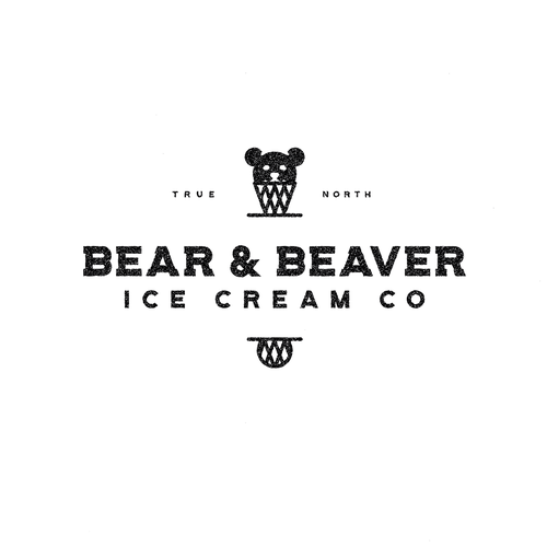 Beaver logo with the title 'Canadian ice cream'