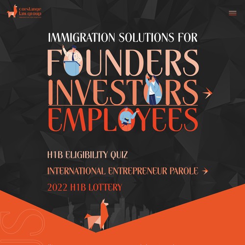 Fun website with the title 'Whimsical, Fun Tech Startup Law Firm Website'