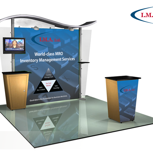 Booth design with the title 'Booth'