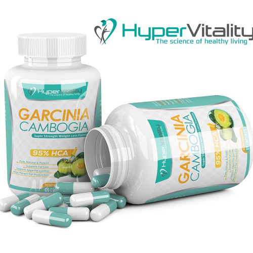 Dietary supplement label with the title 'garcinia'