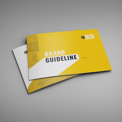 Lighting design with the title 'Brand Guide for Lighting Business'