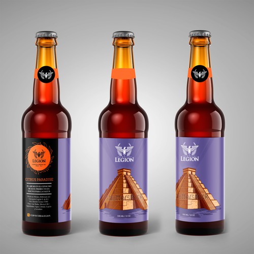 Product label with the title 'Legion'