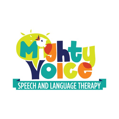 Counseling logo with the title 'Colorful speech therapy logo'