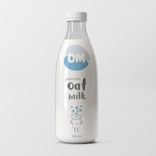 Fresh label with the title 'Milk bottle label'
