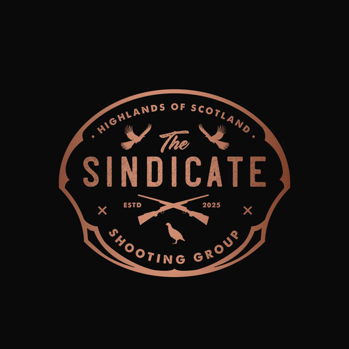 Hunting design with the title 'The Sindicate'