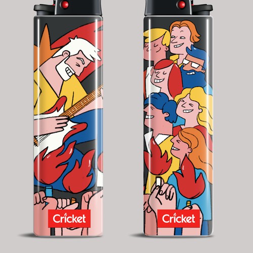 Cool artwork with the title 'Illustration for the lighters collection'