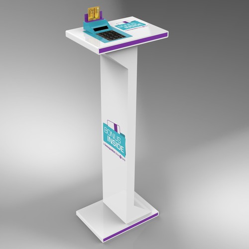 Stand-out design with the title 'Create a 3D Design for a payment terminal'