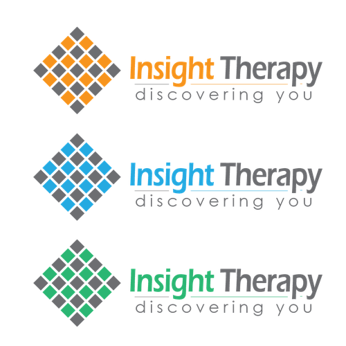Symmetrical logo with the title 'Insight Therapy'