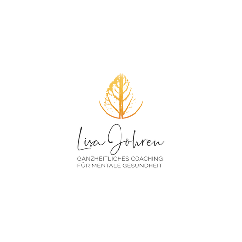 Delicate logo with the title 'Nature inspired logo for a coach'