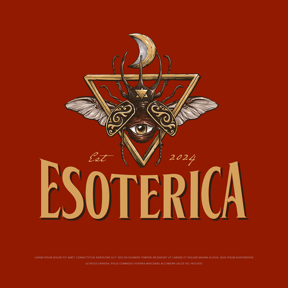 Art Nouveau design with the title 'Esoterica'