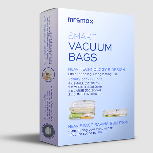 Cardboard packaging with the title 'Packaging'