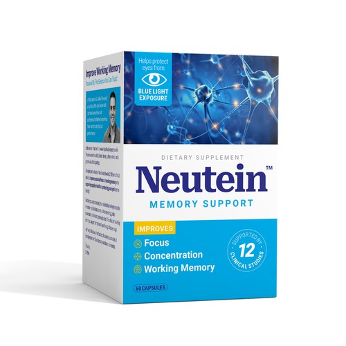 Supplement packaging with the title 'Dietary Supplement packaging design'