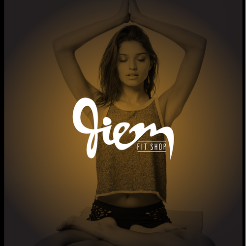 Fitness logo with the title 'DIEM fashion fit logo'