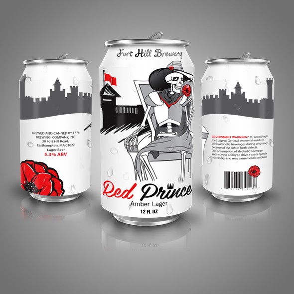 Simple label with the title 'Bottle design'