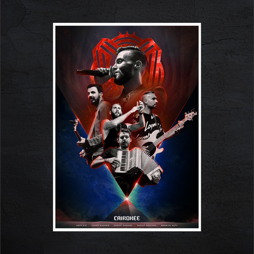 Indie design with the title 'Poster for indie band '