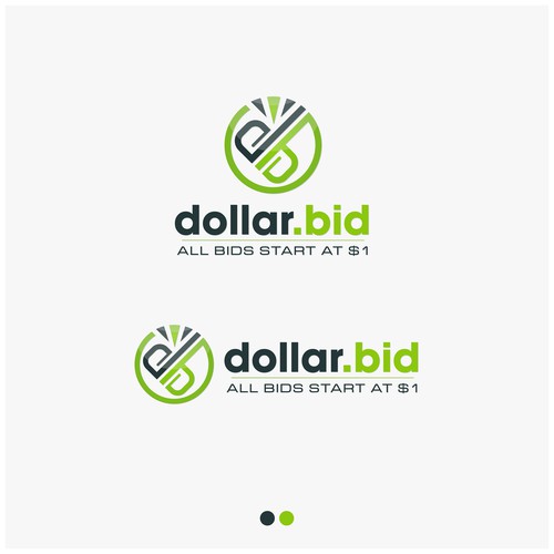 Auction logo with the title 'Dollar.BID'