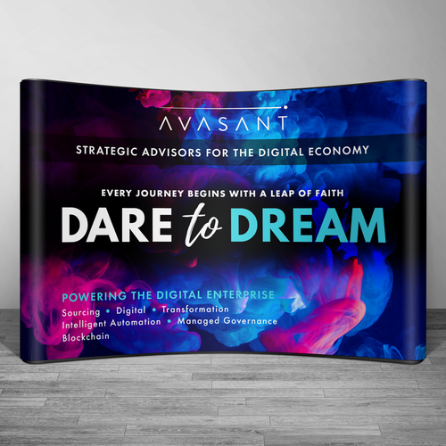 Display design with the title 'Backwall display for Expo Booth'