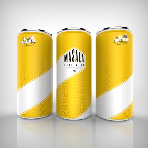 Honeycomb design with the title 'Contest entry for a honey beer'