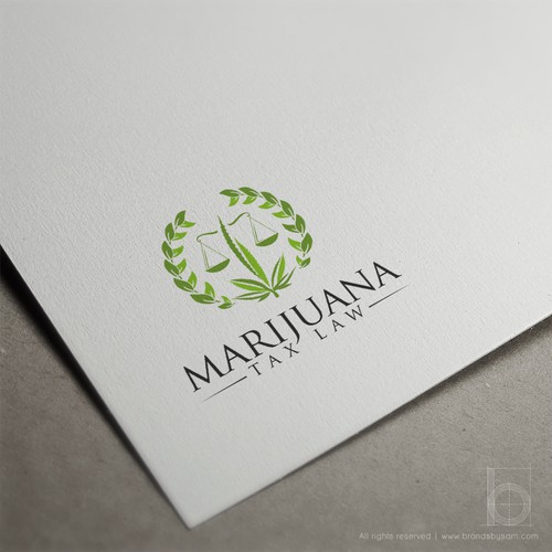 Cookware logo with the title 'Logo Design Concept for Marijuana Tax Law'