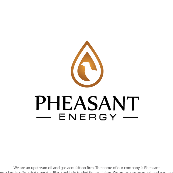 Appealing logo with the title 'Logo Design for Pheasant Energy.'