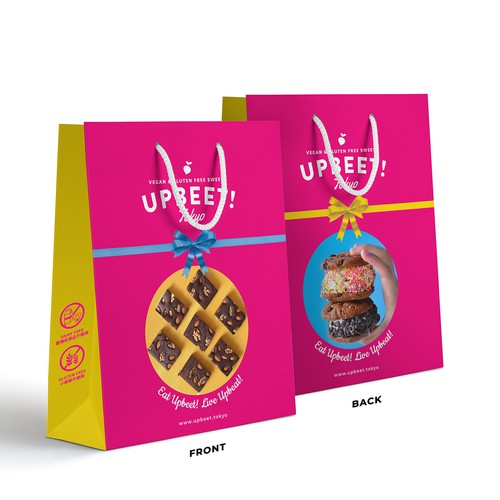 Paper bag packaging with the title 'Shopper paper bag'