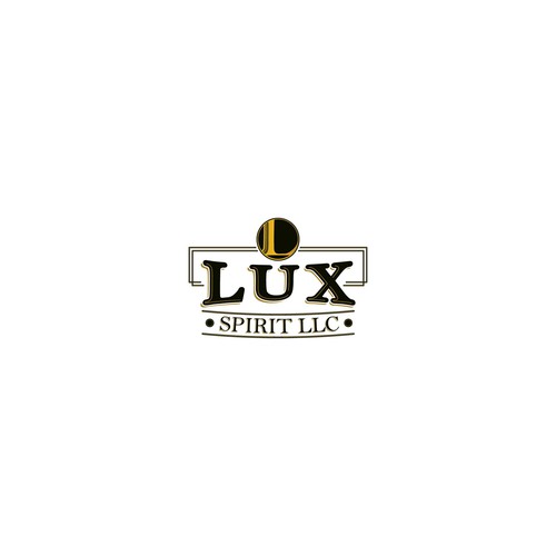 Liquor logo with the title 'Lux Spirit LLC design entry'