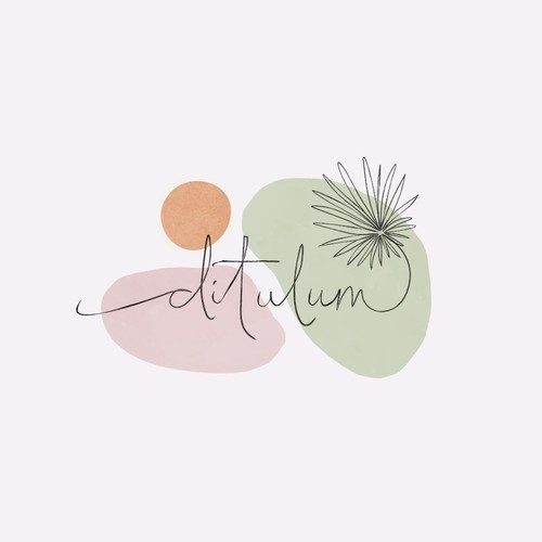 Bohemian design with the title 'Feminine, soft and Miró style logo for a store in Tulum area'