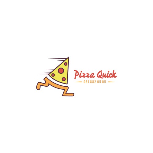 Ideal logo with the title 'Pizza quick'