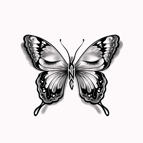 Eye design with the title 'tatto design'