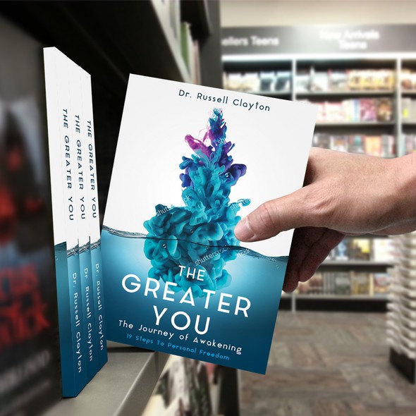 Paint design with the title 'The Greater You'