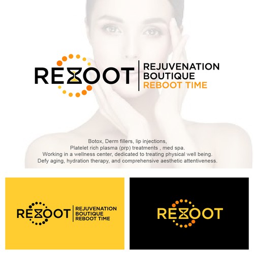 Boutique brand with the title 'Simple logo for wellness center'