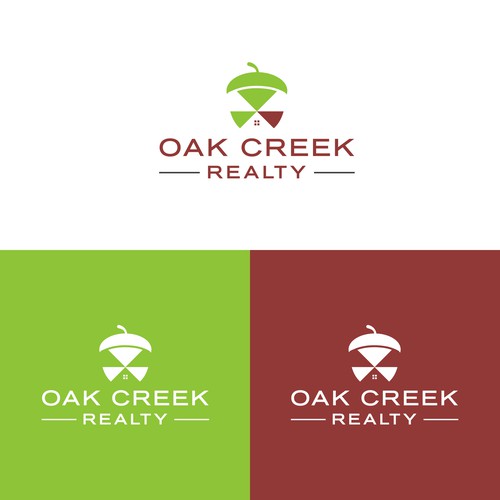 Oak leaf design with the title 'OAK Realty logo'