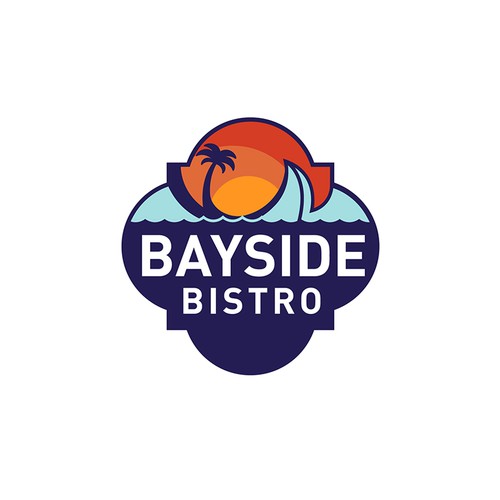 Bistro logo with the title 'Bayside Bistro Logo'