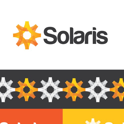 Solar logo with the title 'Strong dependable business image for Solaris'