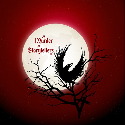 Enigma logo with the title 'Dark mystery book logo/cover design'