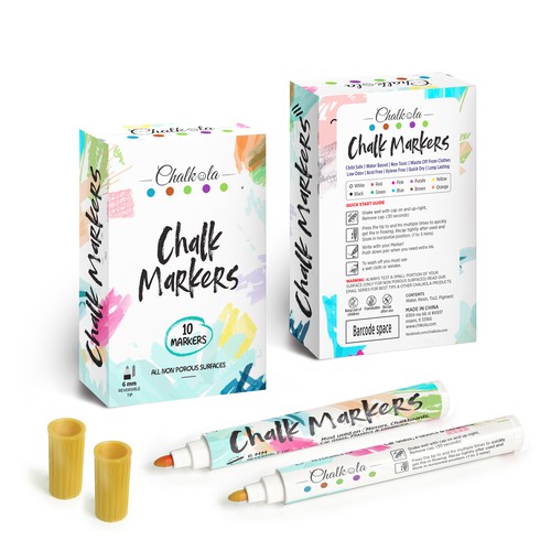 Abstract packaging with the title 'modern design, abstract marker pen pattern design'