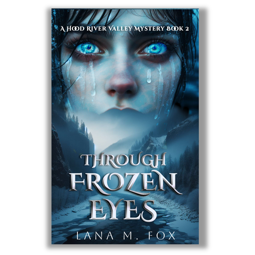 Portrait book cover with the title 'A " freezing" thriller book '