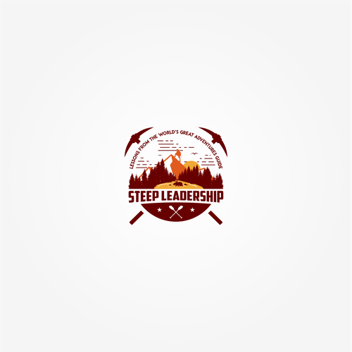 Hiking logo with the title 'Outdoor logo'