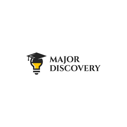 Graduation cap design with the title 'Major Discovery Logo '