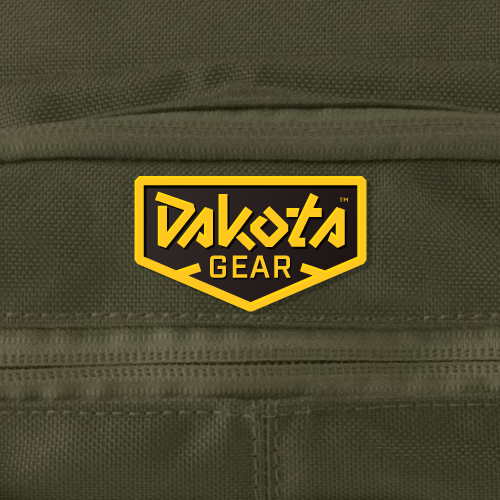 Hiking logo with the title 'Logo for Dakota Gear'